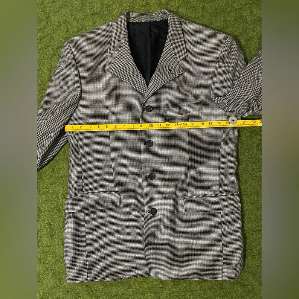Vintage Mondo Uomo Black and White Checkered Blazer - Picture 10 of 14